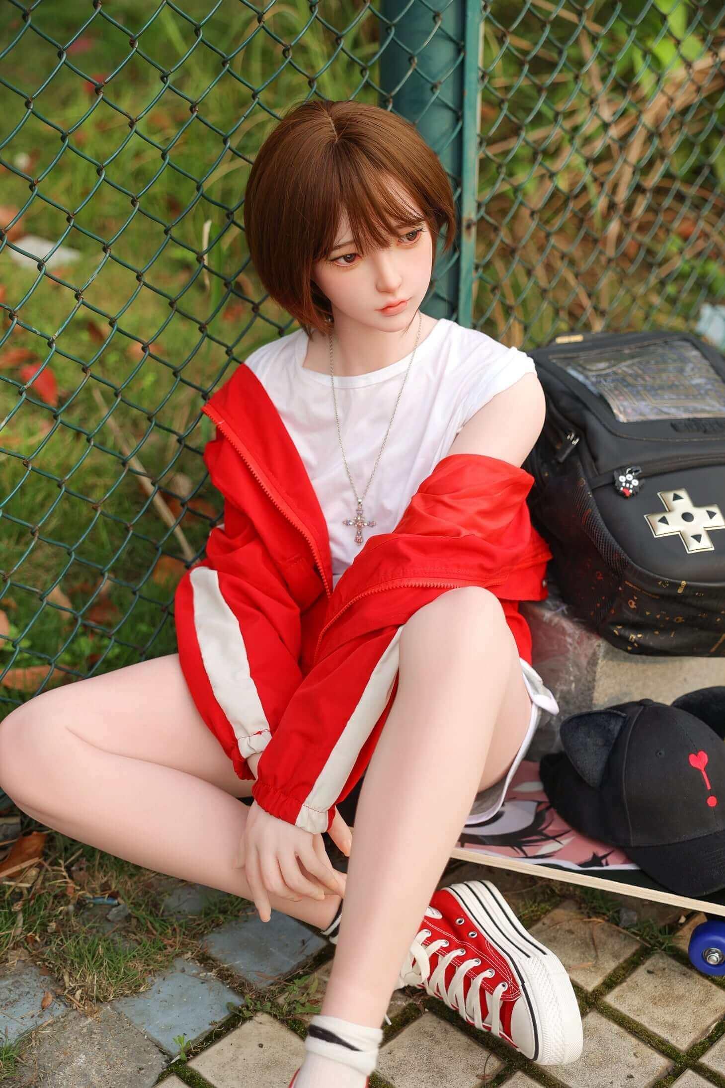 150cm Xiaolan 1:1 Scale TPE/Silicone Small Breast Sex Doll - JY DOLL OFFICIAL