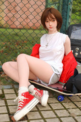 150cm Xiaolan 1:1 Scale TPE/Silicone Small Breast Sex Doll - JY DOLL OFFICIAL