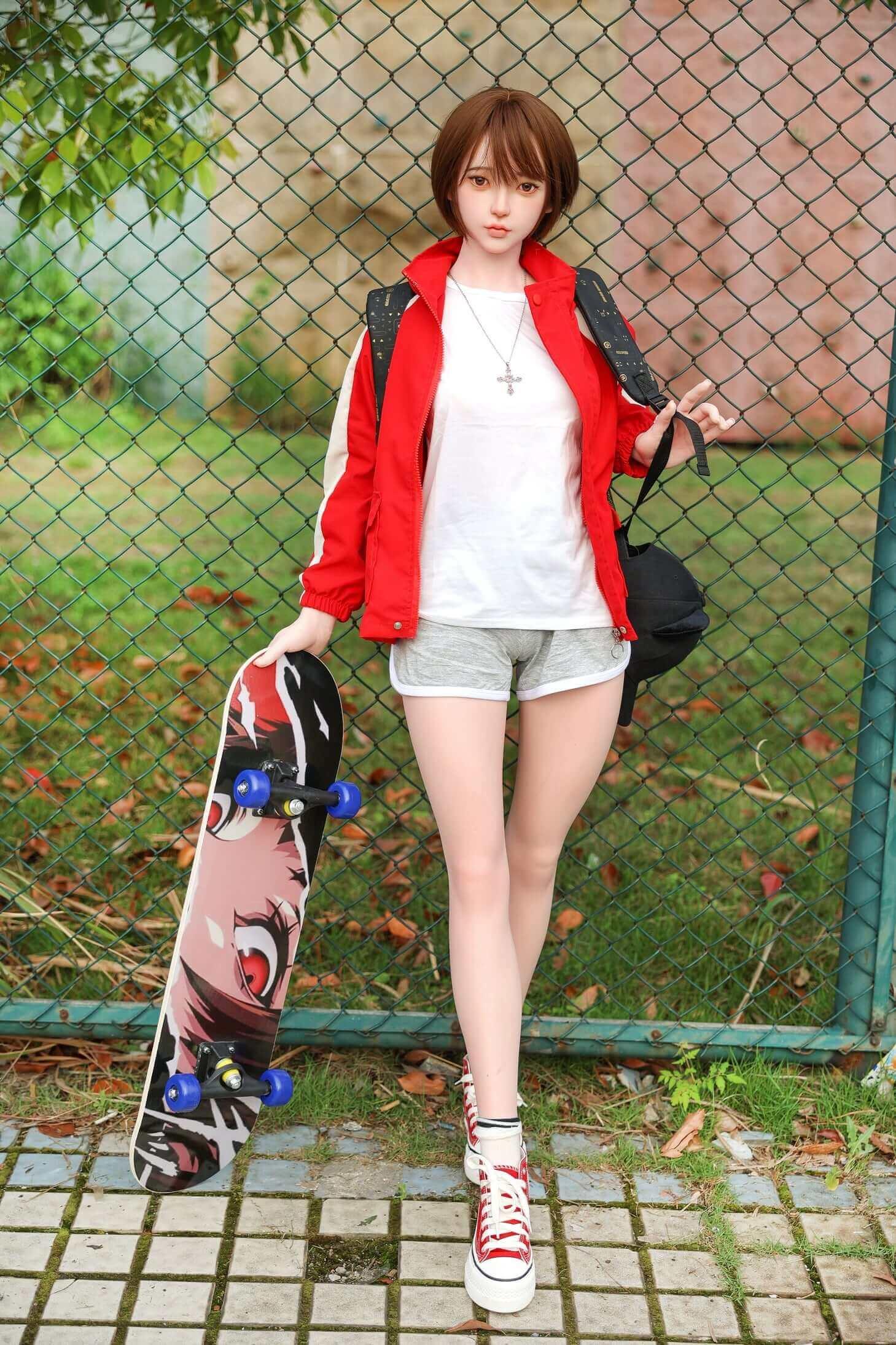 150cm Xiaolan 1:1 Scale TPE/Silicone Small Breast Sex Doll - JY DOLL OFFICIAL