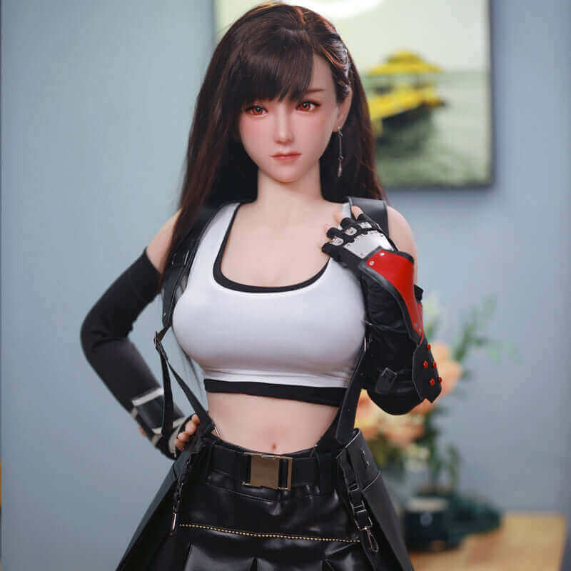 [In Stock NA] [Limited Time Offer] 163cm Tifa Final Fantasy Series 1:1 Scale Full Silicone Action Figure Sex Doll (Hair Transplant)