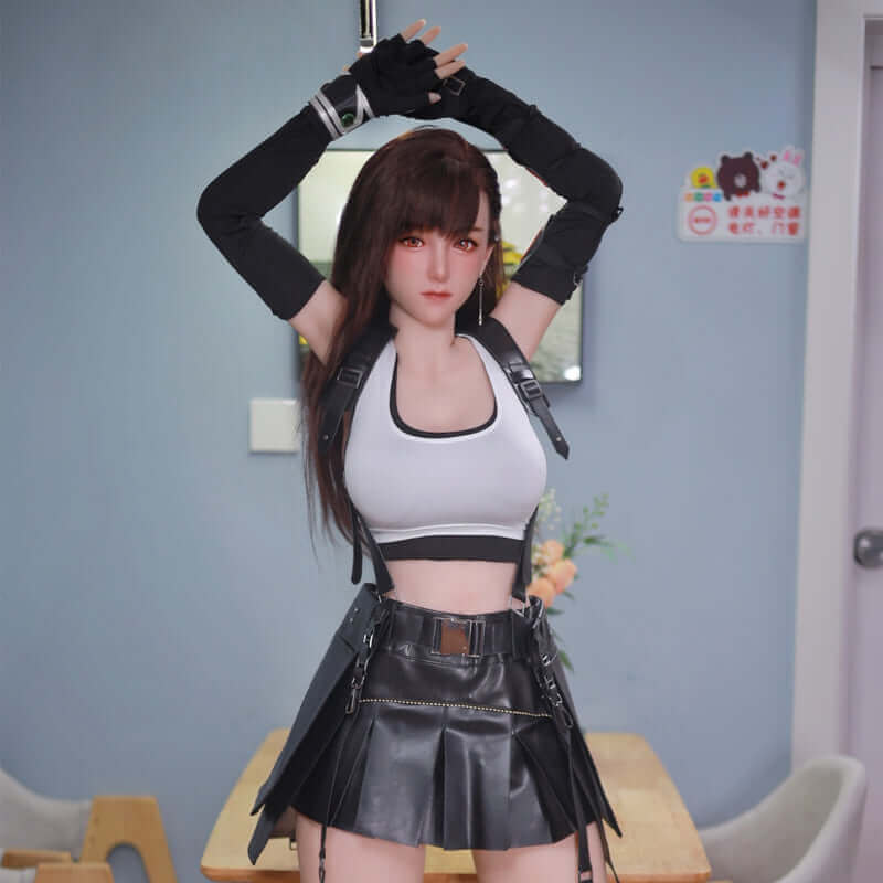 [In Stock NA] [Limited Time Offer] 163cm Tifa Final Fantasy Series 1:1 Scale Full Silicone Action Figure Sex Doll (Hair Transplant)