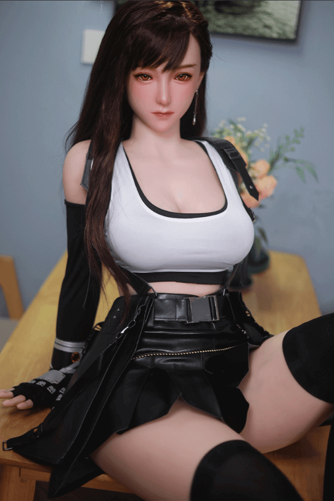 [In Stock NA] [Limited Time Offer] 163cm Tifa Final Fantasy Series 1:1 Scale Full Silicone Action Figure Sex Doll (Hair Transplant)